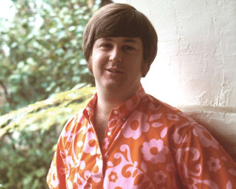 Brian Wilson in floral shirt before his death