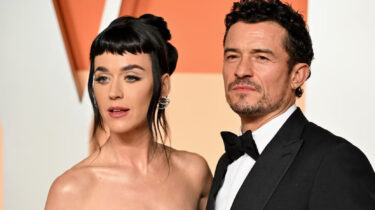 Katy Perry and Orlando Bloom posing together before breakup announcement