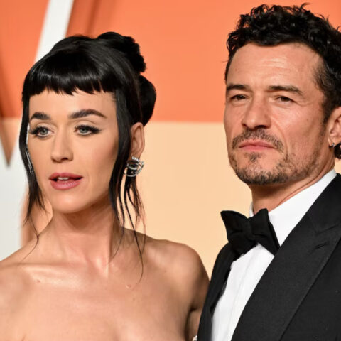 Katy Perry and Orlando Bloom posing together before breakup announcement