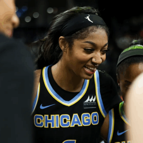 Angel Reese during a Chicago Sky game