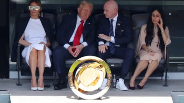 President Trump and Melania at FIFA Final as crowd boos