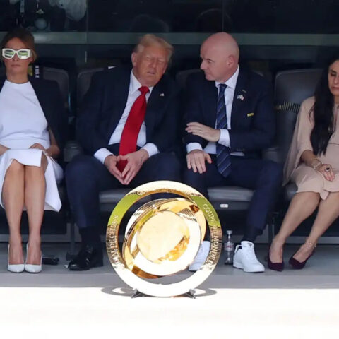 President Trump and Melania at FIFA Final as crowd boos