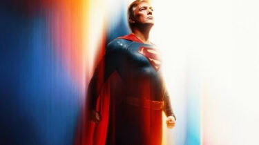 Donald Trump in a digitally edited Superman costume