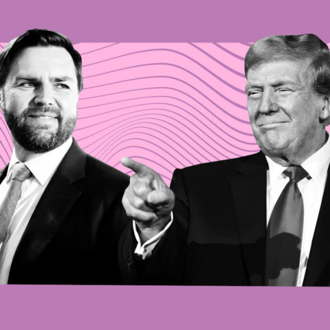 JD Vance and Donald Trump walk through the Capitol moments after megabill passes
