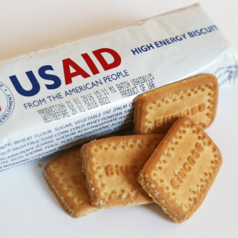 Pile of emergency food rations awaiting destruction under Trump administration order