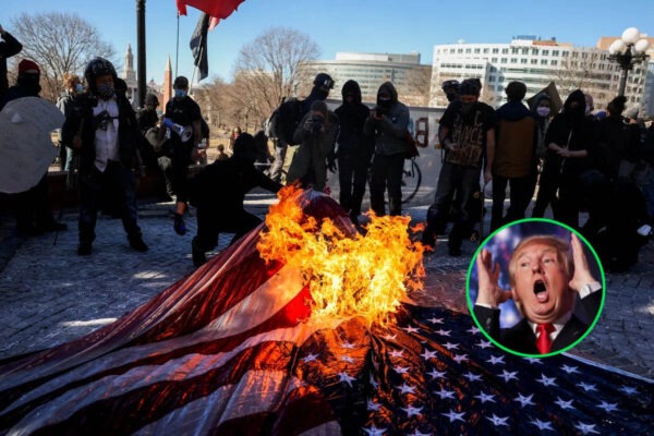 Trump Declares War on Flag Burners, Accidentally Torches First Amendment Instead