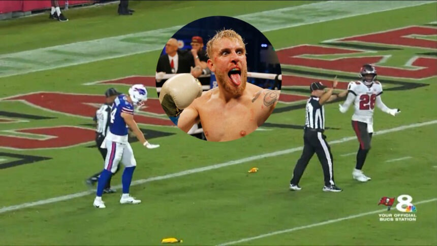 NFL player Shilo Sanders ejected after throwing punch at Buffalo Bills tight end during preseason game.
