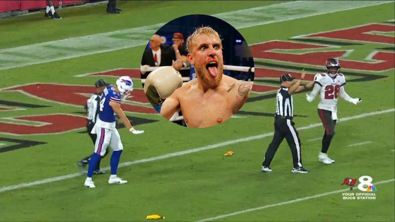 NFL player Shilo Sanders ejected after throwing punch at Buffalo Bills tight end during preseason game.