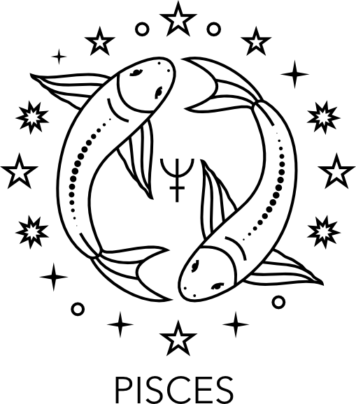 Pisces zodiac icon