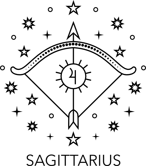 Sagittarius zodiac icon